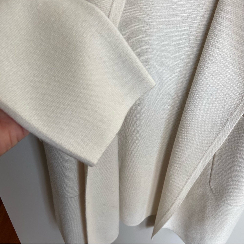 J. Crew 365 Cardigan Sweater, Creamy White, Open Front, Size M - Picture 3 of 7